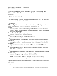 Dangerous drugs and how to minimize the dangers. Dangerous Drugs Regulations 1952 Medical Prescription Prescription Drugs