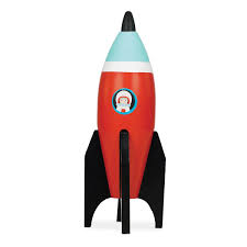 Die rakete hob problemlos vom raumfahrtbahnhof wenchang auf der südchinesischen insel hainan ab… Rote Rakete Aus Holz Le Toy Van Fur Kreatives Spielen