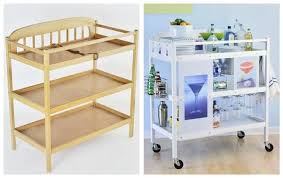 Repurpose Furniture Turn A Baby Changing Table Into A Bar This Is What I M Gonna Do With One Of Changing Table Repurposed Furniture Baby Changing Table