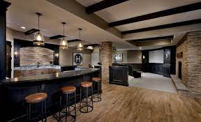 Pin On Best Selection Basement Bar With Wood Flooring Ideas