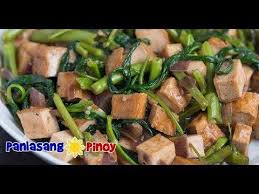 Tokwa And Kangkong With Oyster Sauce Tofu Oyster Sauce Stir Fry Tokwa Recipe Panlasang Pinoy Youtube Kangkong Recipe Recipes Cooked Vegetables