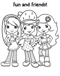 .pages for kids coloring books strawberry shortcake coloring pages strawberry shortcake characters disney princess coloring pages. Strawberry Shortcake And Friends Are Ready To Partying Coloring Page Coloring Sky Buku Mewarnai Lembar Mewarnai Warna