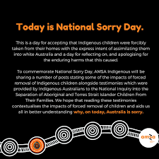 We did not cause or participate the past events that disturbed people. Amsa Australia On Twitter Today Is National Sorry Day As Future Medical Professionals Who Will Be Serving The Indigenous Community It Is Important To Understand Why On Today Australia Is Sorry Https T Co 57uvmku5ay