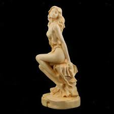 Details About Boxwood Carved European Beauty Sculpture Statue Model For Home Office Decor