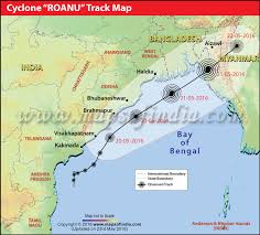 Centre for coastal zone management and coastal shelter belt, institute for ocean management,anna university chennai, ministry of environment, forests & climate change, govt of india. Cyclone Roanu Path Map Affected Areas News Latest Updates Map In News