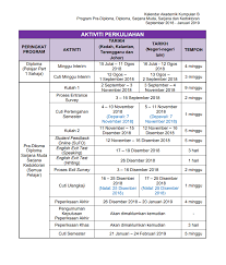 Kalendar akademik sesi 2018 2019 hal ehwal akademik uitm facebook. Time Management Calendar Uitm And Personal Life Ued102 Study Skills Fatin