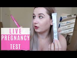Live Pregnancy Test! Baby #3 at 23