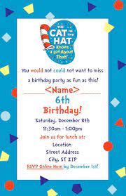 Cat In The Hat Knows A Lot About That Party Invitation Made In Publisher Emailed To Invited Guests Used Online Party Invitations Online Rsvp Birthday Fun