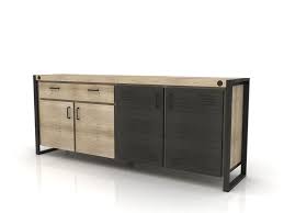 Buffet Industriel Bois Metal Boulons Brooklyn Buffet Enfilade Buffet Industriel Bois Metal