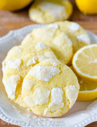 These easy lemon cake mix cookies are delicious! Lemon Crinkle Cookies