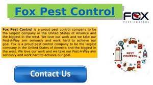 Company list united states home & garden pest control page 5. Fox Pest Control By Clark Michel Issuu