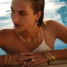 Cindy large hoops by Pearl Martini