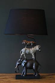 Animal Safari Table Lamp Safari Living Rooms Safari Home Decor Animal Lamp
