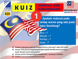 Warna biru melambangkan keharmonian dan perpaduan. Latar Expressway Soalan Kuiz 1 Sempena Bulan Kemerdekaan Apakah Maksud Pada Setiap Warna Yang Ada Pada Jalur Gemilang Baca Cara Cara Penyertaan Di Gambar Facebook
