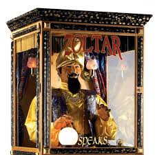 Took about 3 days of work and 30 tries, but worth it. Zoltar Animatronic Fortune Teller Machine