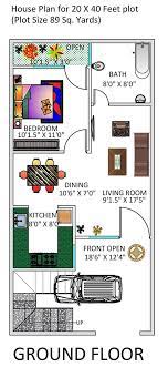 1 Bhk Floor Plan For 20 X 40 Feet Plot 801 Square Feet To Build Your Dream Home With Happho You Can Als 20x40 House Plans New House Plans Indian House Plans