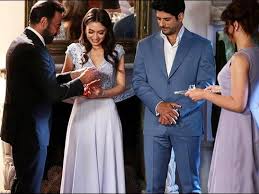 Burak Ozcivit And Neslihan Atagul As Kemal And Nihan In Kara Sevda Wedding Dresses Dresses Bridesmaid