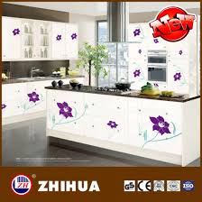 Click the image for larger image size. China High Gloss Color Painting Kitchen Cabinet With Flower Design China Kitchen Cabinet Cabinet