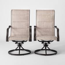 Marrion 2pk Sling Swivel Rocker Patio Dining Chair Threshold Outdoor Swivel Chair Patio Chairs Patio Dining Chairs