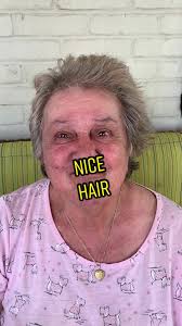 Funny Granny Mustache Mishap