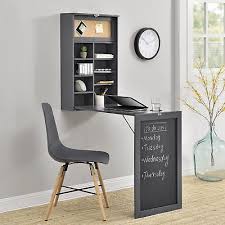 En Casa Wandtisch Grau Schreibtisch Tisch Regal Wand Klapptisch Aus Klappbar Wandtisch Wandklapptisch Schreibtisch Klappbar