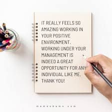 The wages they pay you won't fill any banks, but your hard work really matters, and you deserve a big thanks! Thank You Notes To Boss Appreciation Letter And Messages To Boss