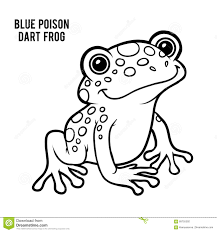 Livre De Coloriage Grenouille Bleue De Dard De Poison Illustration De Vecteur Illustration Du Illustration Bresil 89755392