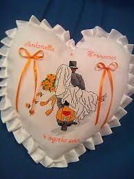 Questo schema sarà un regalo per chi acquisterà in questi giorni, fino al 10 maggio festa della mamma,. Cuscino Porta Fedi Ricamo Punto Croce Matrimonio Eur 45 00 Picclick It