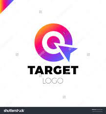 Target Hit Two Circle With Arrow Branding Identity Corporate Vector Logo Design Template Isolated Rainbow Grad Vector Logo Design Logo Design Template Pin Logo