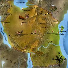 Es grenzt an mosambik, malawi, sambia, die demokratische republik kongo, burundi, ruanda karte. Afrika Junior Tansania