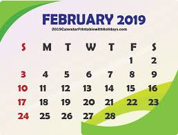 February 2019 Calendar
