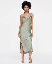 Under 100 Silk Dresses Our Editors Would Buy Zara Woman Dress Zara Silk Dress Women Dresses Casual Summer
