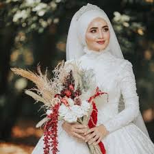 صور عرايس محجبات جميلة جد Muslim Wedding Dresses Bridesmaid Dresses Hijabi Wedding