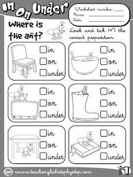 Place Prepositions Worksheet 1 B W Version English Lessons For Kids Preposition Worksheets English Teaching Resources