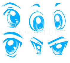 Female anime eyes are usually rounder and wider than male anime eyes. How To Draw Anime Male Eyes Step By Step Drawing Guide By Dawn Dragoart Com