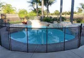 Installing a permanent fence is a big commitment. Guardian Removable Pool Fence Systems Ca Fresno Clovis Mesh Child Safe Swimming Pool Fencing