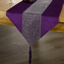 Tassel Table Runner Rhinestone European Dinner 12 X 72 Purple Purple Table Table Runners Dining Room Table Decor