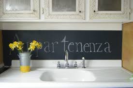One of the beauties of a chalkboard backsplash is the ability and ease to change things up. Chalkboard Backsplash Proverbs 31 Girl