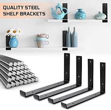 Check spelling or type a new query. Seven Sparta Shelf Brackets 12 Inch 8 Pack Heavy Duty Black Wall Bracket With Lip For Floating Shelves Iron Metal Shelves Bracket L Hanging Bracket For Shelves Kitchen Shelving Buy Online At