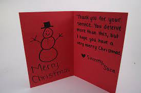 I did not want to thank just one soldier; Christmas Card Quotes For Soldiers Quotesgram