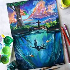 Plenty Of Color In Paintings And Drawings Cool Art Drawings Abstract Art Painting Diy Glowing Art