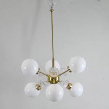 Lampe kugel lampe und schlafzimmer leuchte sputnik 60er jahre stoff. Mid Century Sputnik Lampe Mit 6 Kugeln Bei Pamono Kaufen