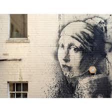 One of the most recognizable art pieces of all time meets banksy, the most recognized graffiti artist ever in this wall decals. Leinwandbilder Banksy Graffiti Hanover Place Bristol