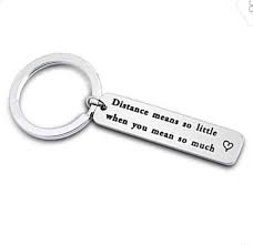 High quality sublimation printing makes it an. Love Keychains For Couples Long Distance Relationship Gift Boyfriend Gift Girlfriend Gifts Going Away Gift State Keychain Wish
