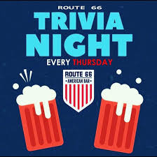 Route 66 also goes by the names the main street of america, . Every Thursday Is Quiz Night At Route 66 American Bar Facebook