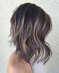 60 Shades Of Grey Silver And White Highlights For Eternal Youth Short Hair Balayage Dark Hair With Highlights Hair Highlights