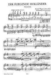 Personen der handlung der steuermann dalands (tenor). Der Fliegende Hollander Von Richard Wagner Im Stretta Noten Shop Kaufen
