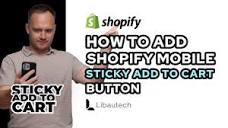 How to Add Sticky Add To Cart Button For Mobile Users - Shopify ...