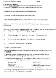 Questions left blank are not counted against you. 172 Chemical Equations Worksheet Answers Promotiontablecovers
