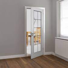Chinook glass & screen is a company that supplies and installs glass showers, windows, screens for both residential and commercial clients in calgary and surrounding areas. Jb Kind Internal White Primed Decima 10p Brushed Chrome Bevelled Clear Glass Door At Leader Doors